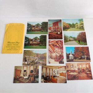 Vintage Lot Of 11 Museum Shop Mark Twain Postcards Hartford Connecticut Home